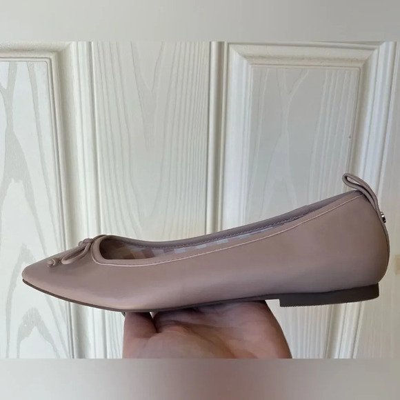 Draper James Taylor Beige Bow Ballet Flats Size 7.5 New - Picture 3 of 7